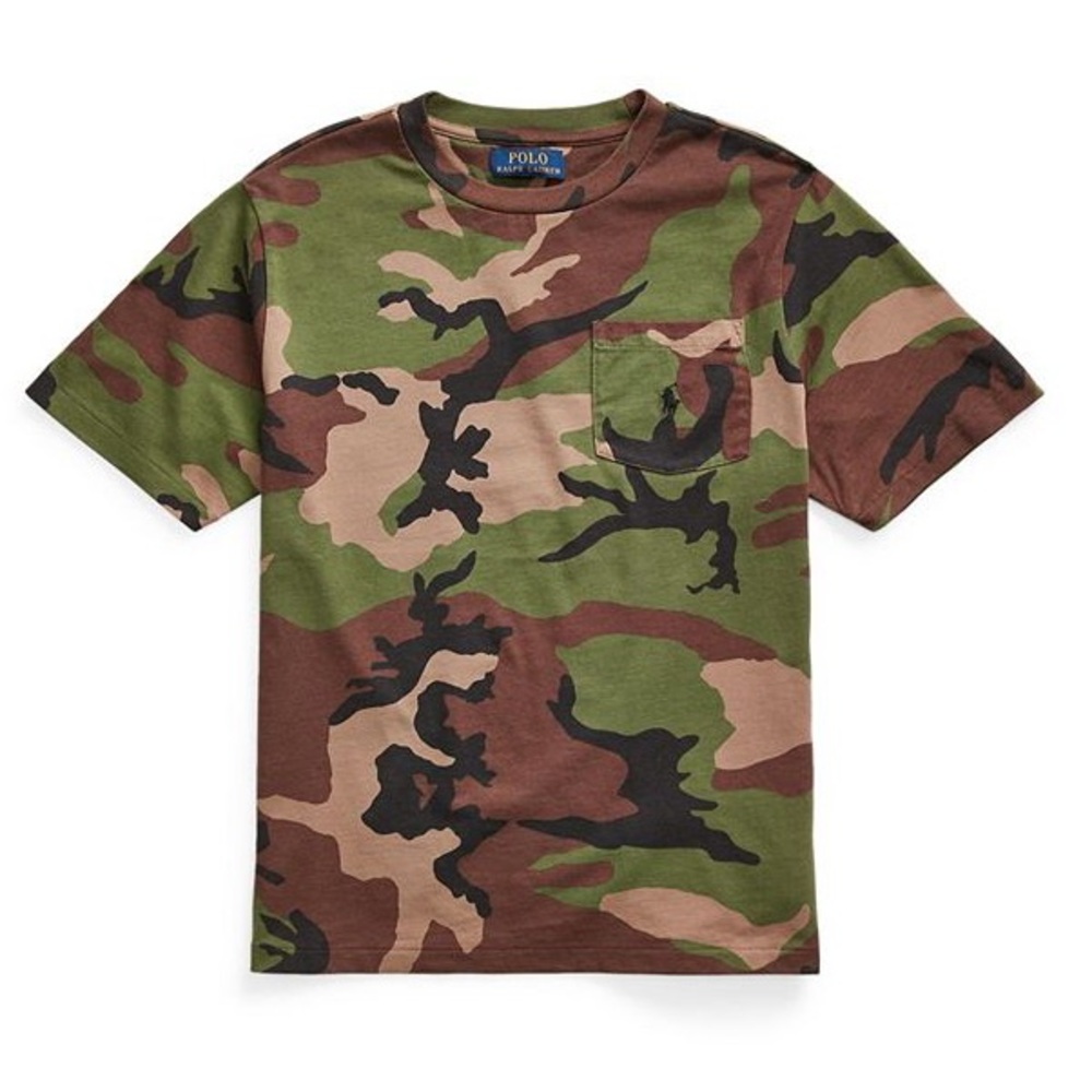 Ralph Lauren Baby Camo Jersey Pocket T-Shirt - Size 24M
